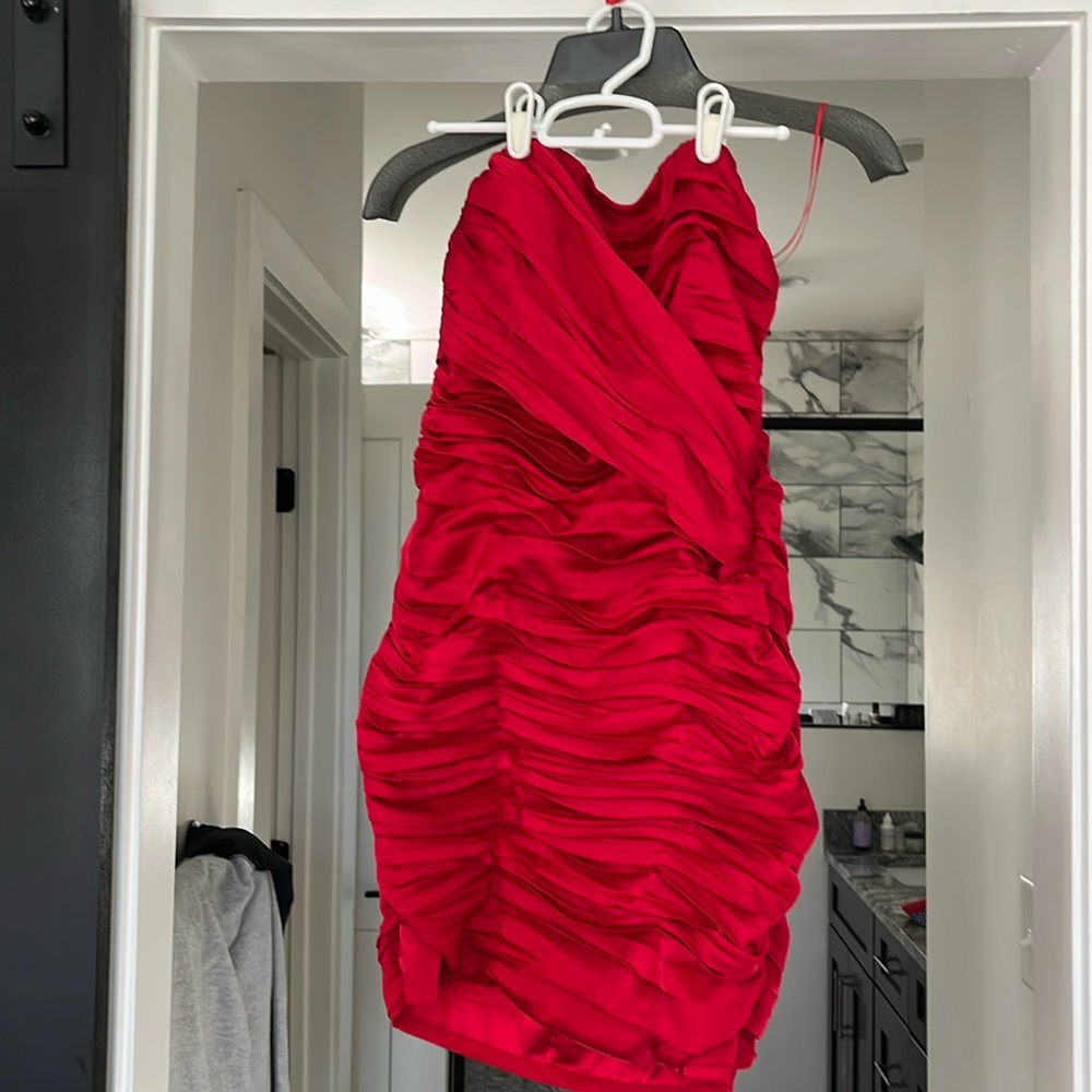 Express Satin Mini Dress - Size 4